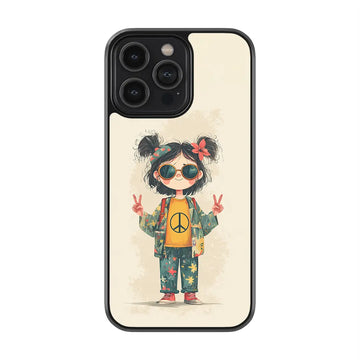 Peace Vibes Glass Case