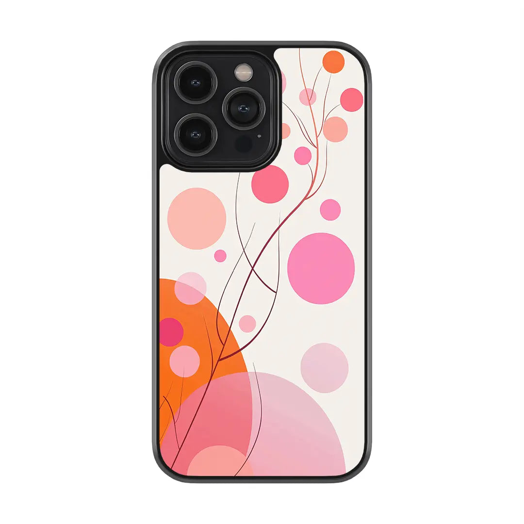 Coral Blossom Bubbles Glass Case