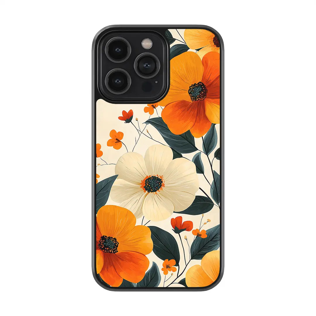 Autumn Bloom Glass Case