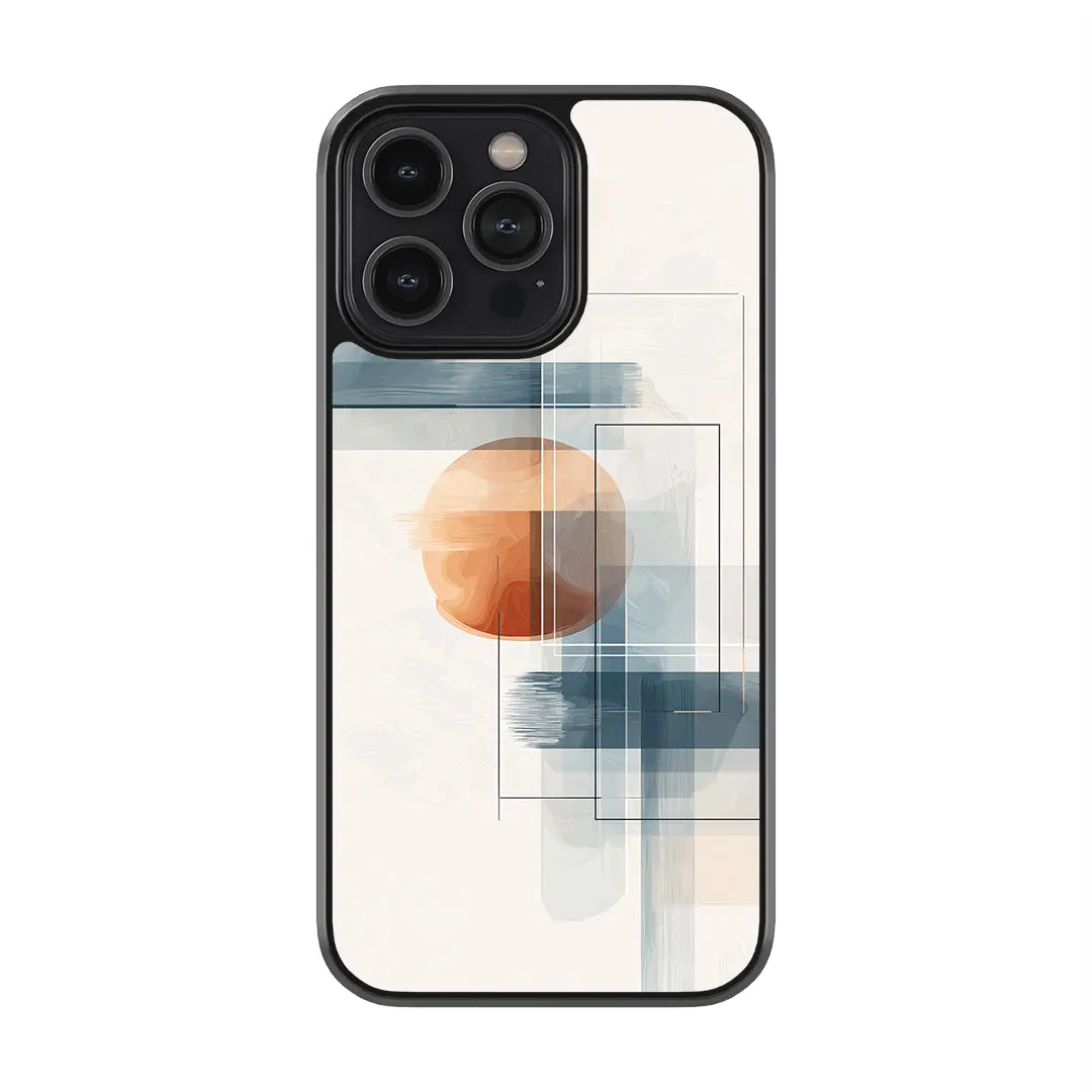 Sunset Geometry Glass Case