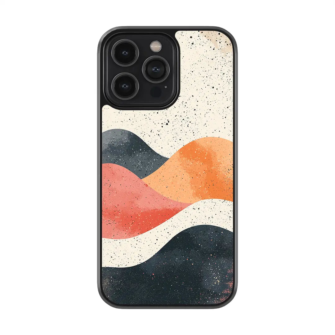 Retro Vibe Waves Glass Case