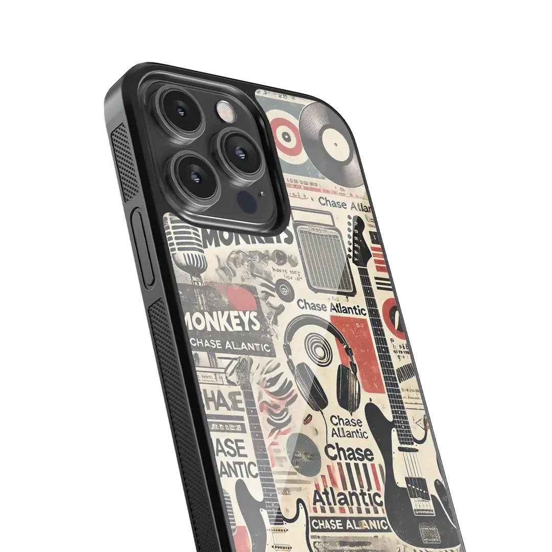 Arctic Reverb Collage Glass Case