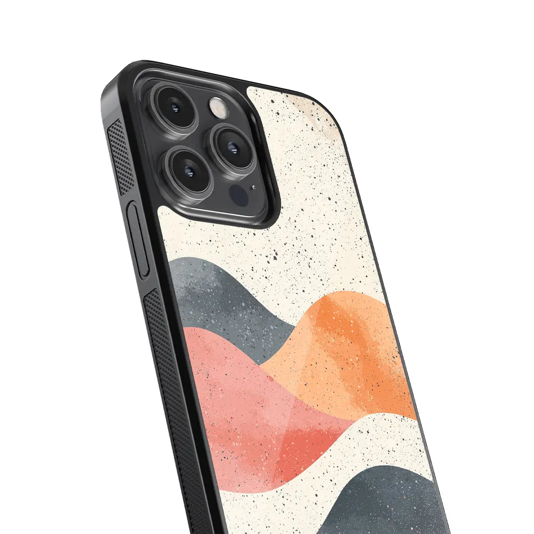Retro Vibe Waves Glass Case