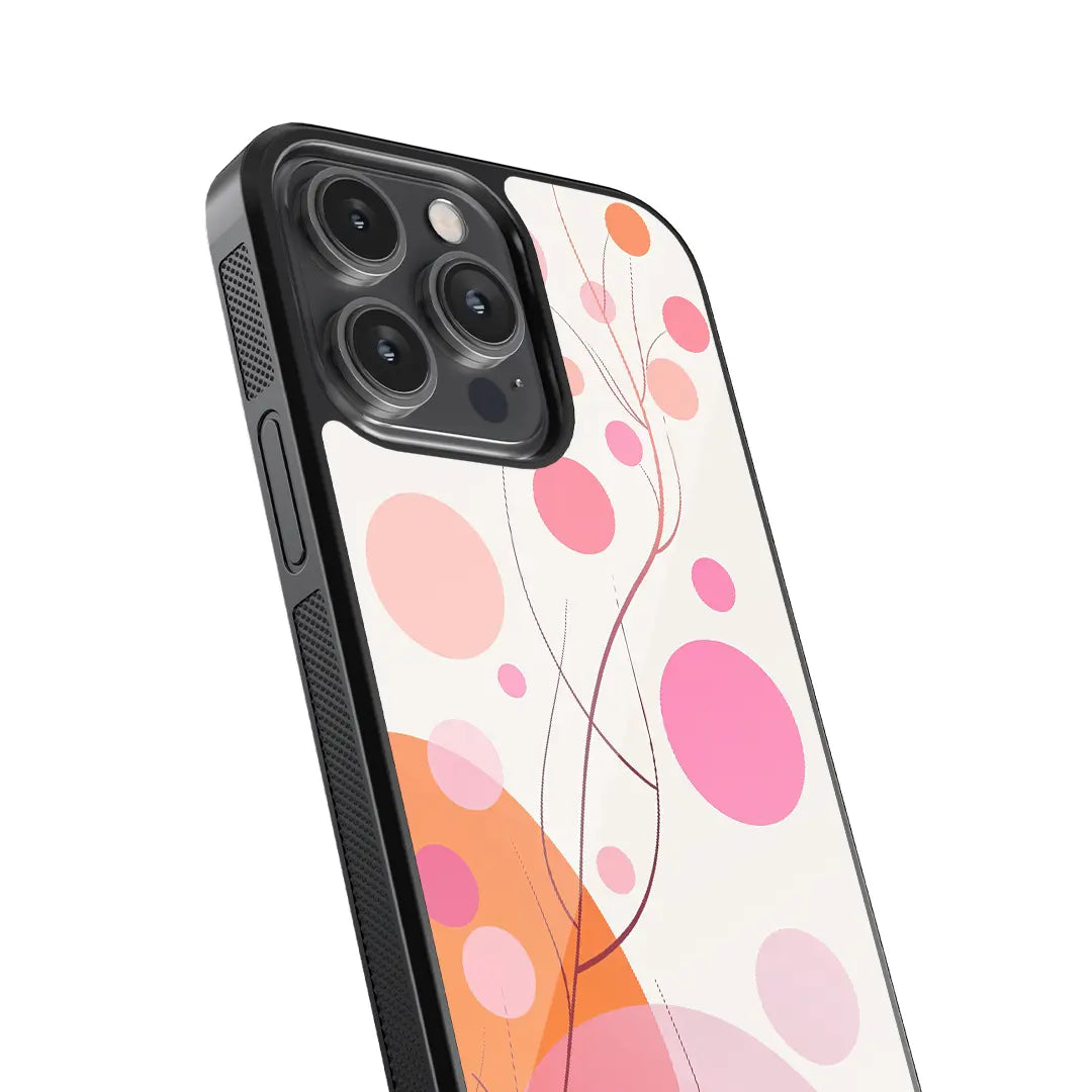 Coral Blossom Bubbles Glass Case