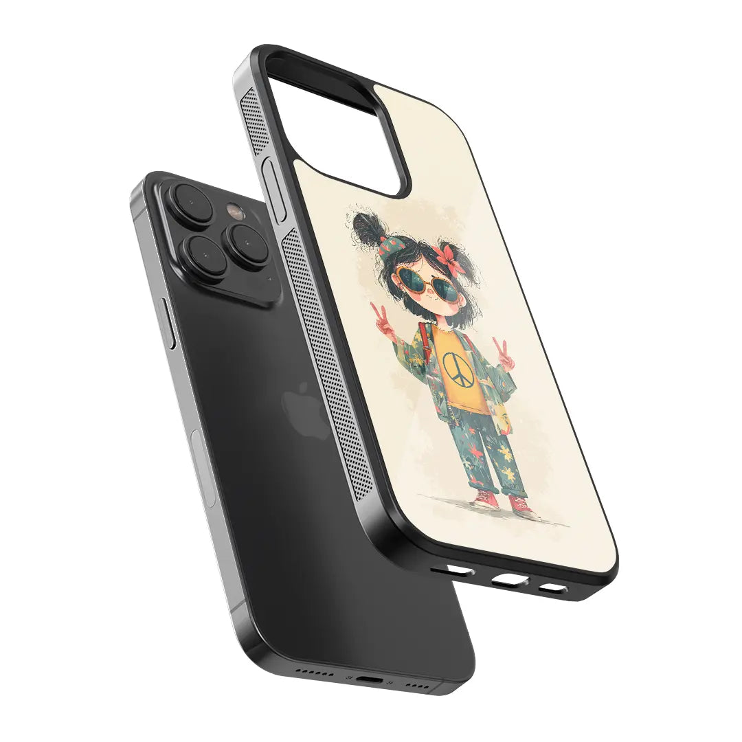 Peace Vibes Glass Case