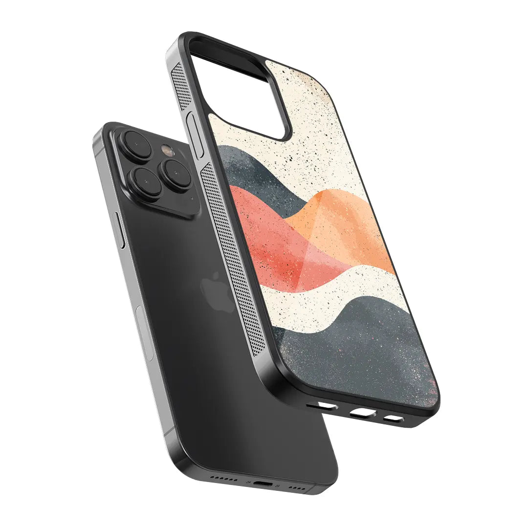 Retro Vibe Waves Glass Case