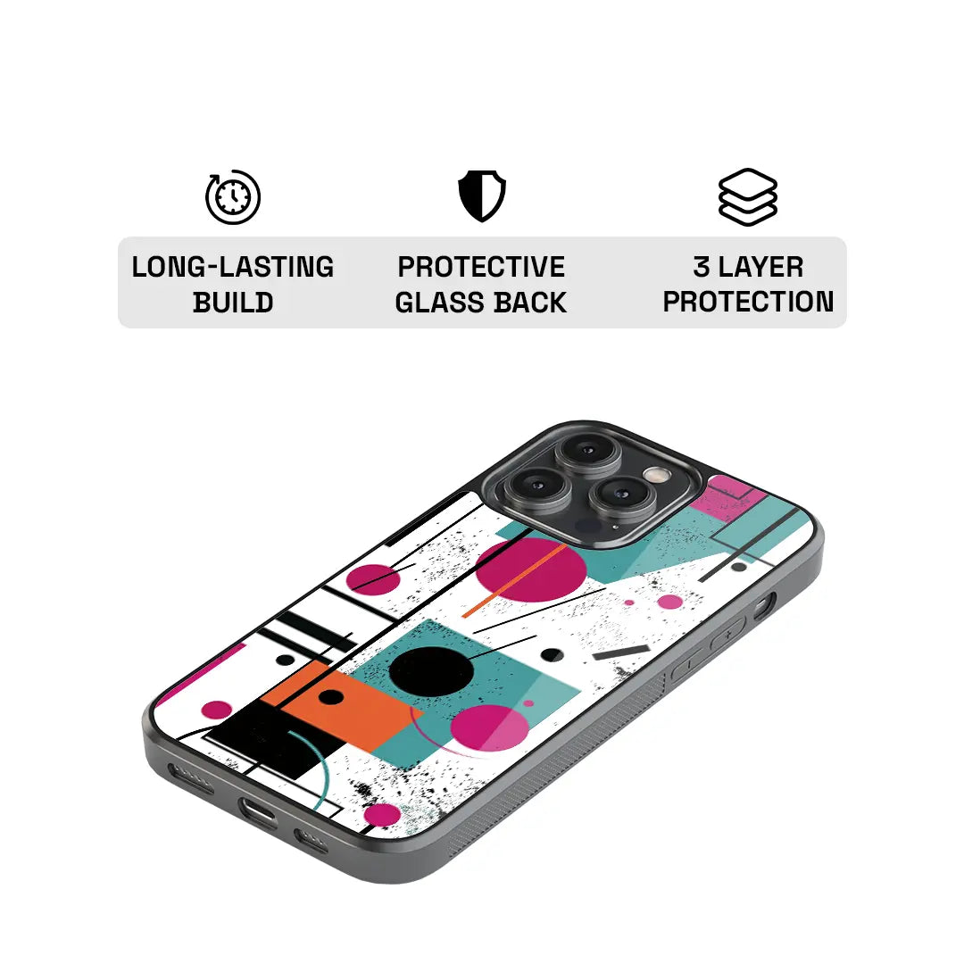 RetroTech Geometry Glass Case