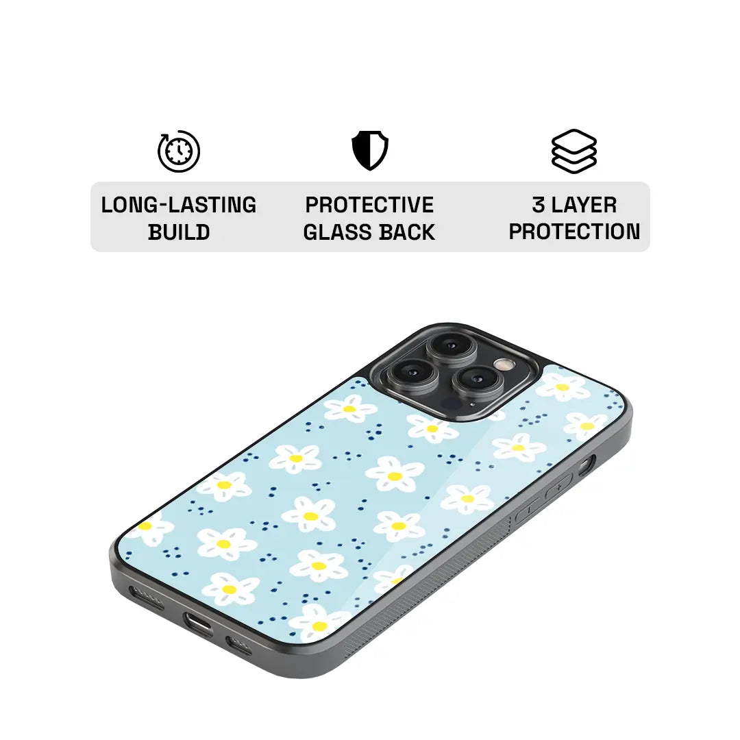 Azure Blossom Reverie Glass Case