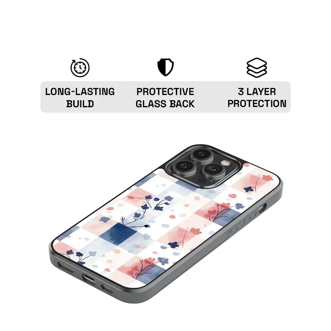 Gingham Dream Glass Case