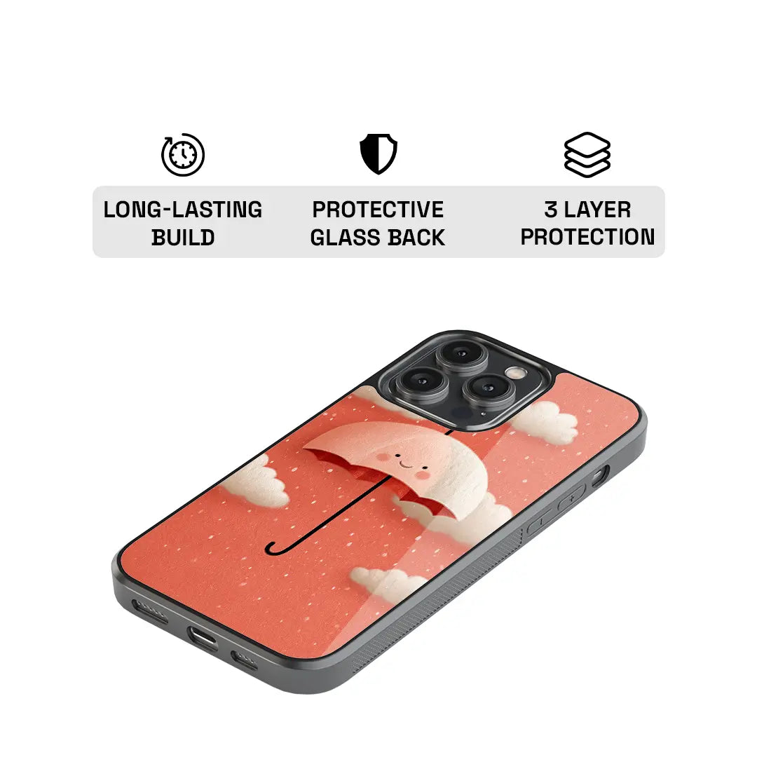 Soft Drizzle Glass Case
