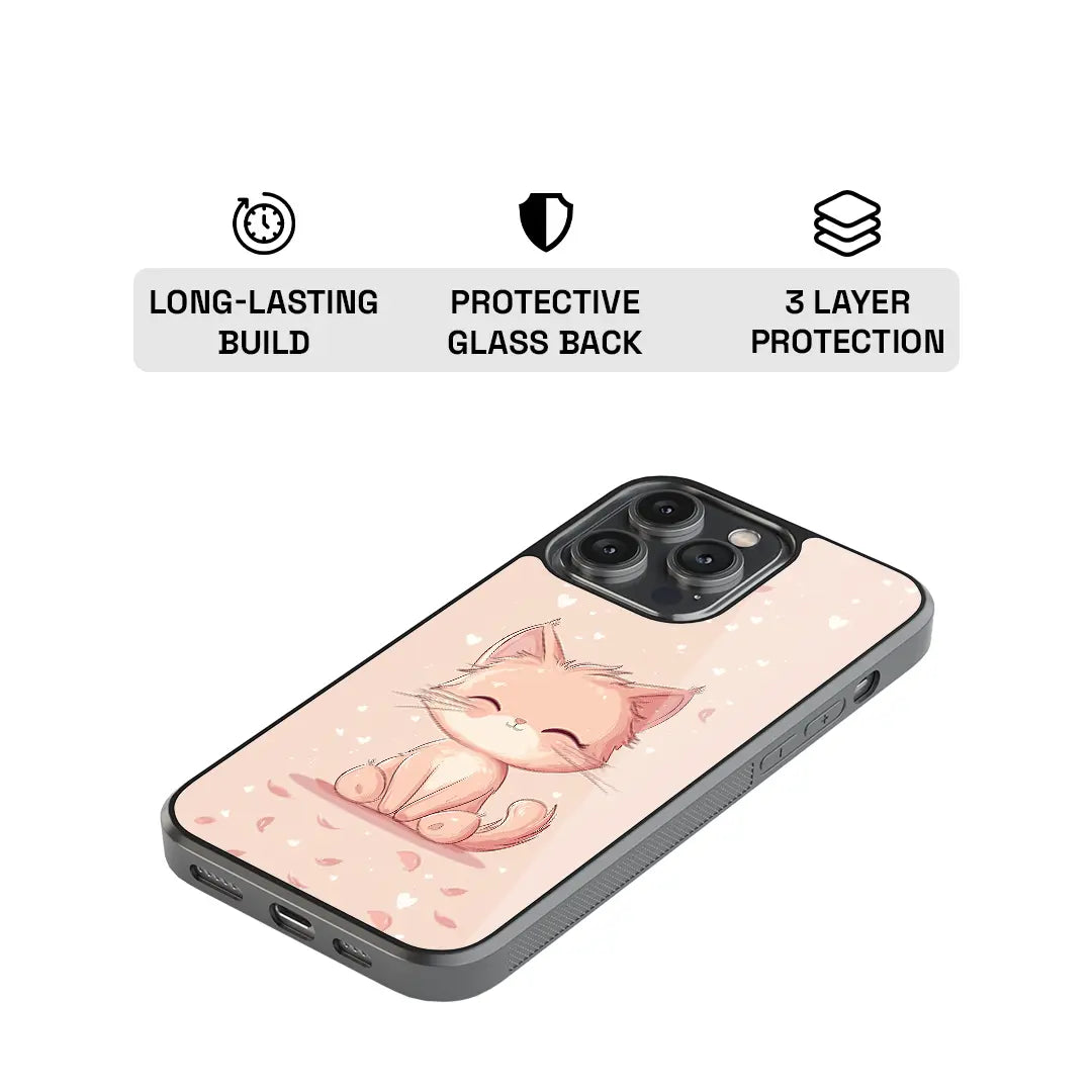Purrfect Love Glass Case