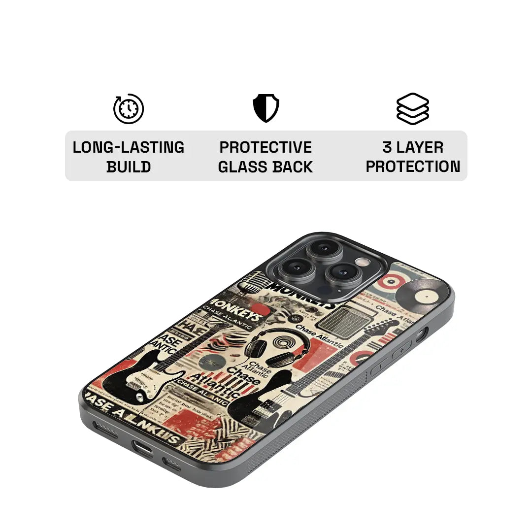 Arctic Reverb Collage Glass Case