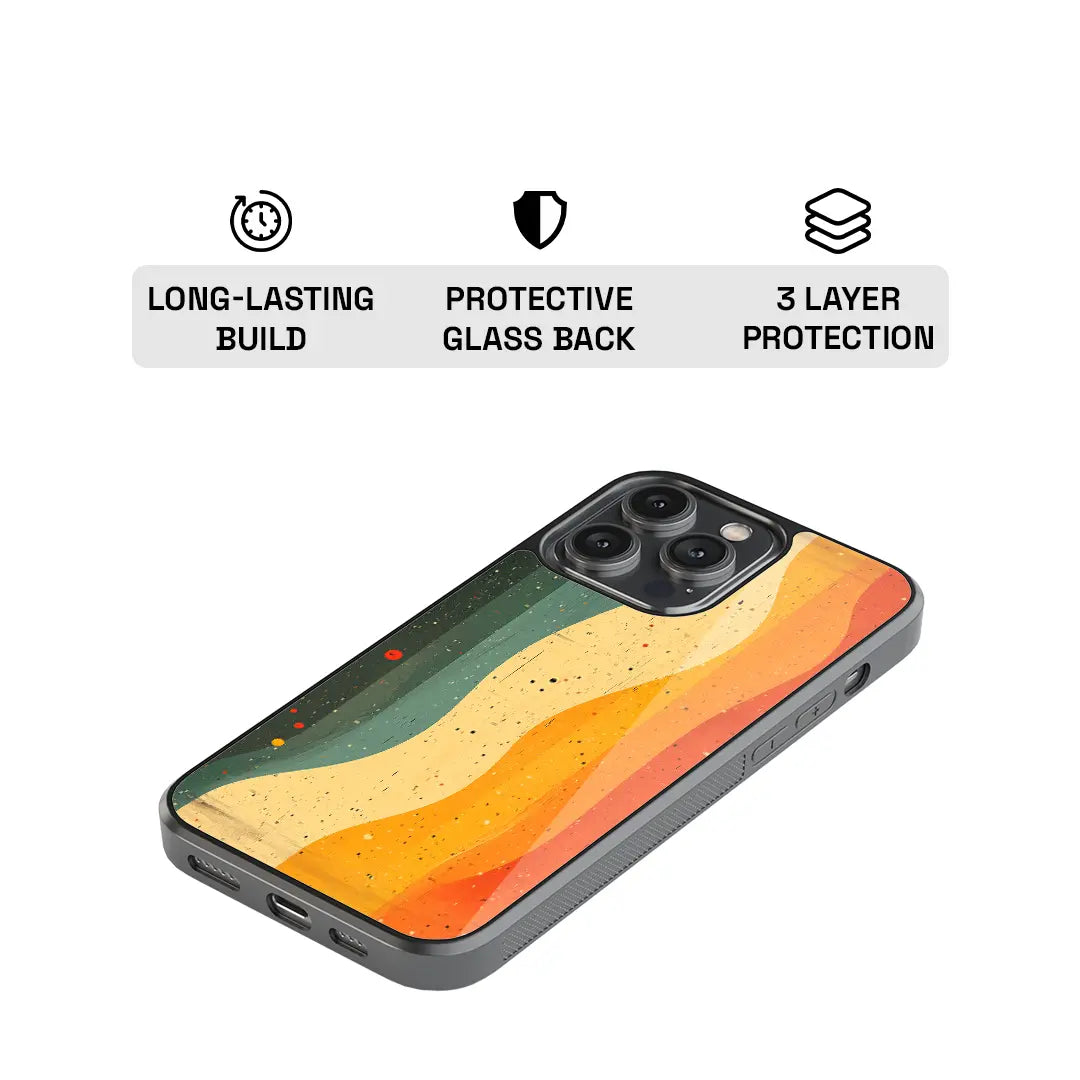 Retro Groove Glass Case