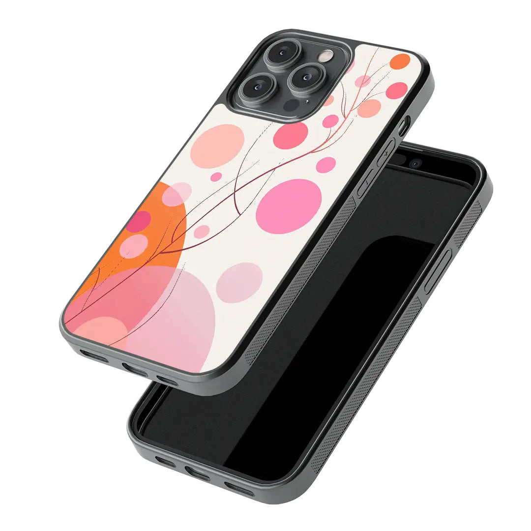 Coral Blossom Bubbles Glass Case