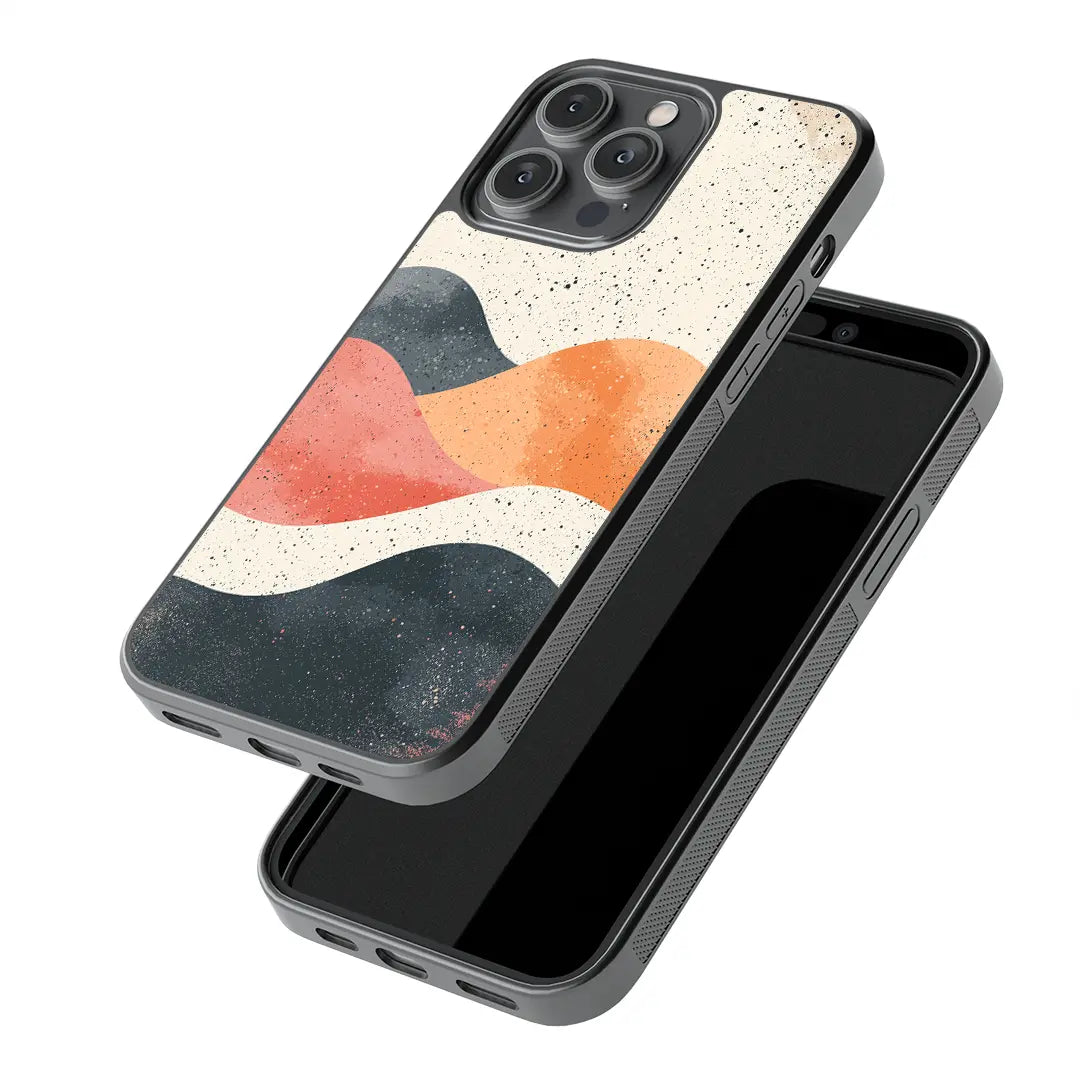 Retro Vibe Waves Glass Case